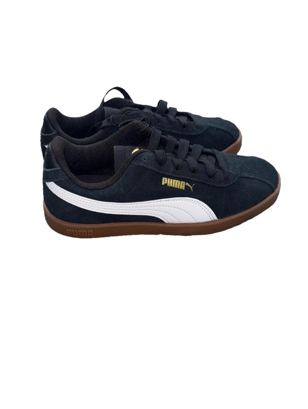 NEW PUMA Club II Era Black White Gum Lace Up Low Top 4.5 - Picture 3 of 5